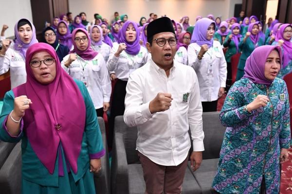 Hadiri Acara PB Jatim, Gus Halim Soroti Persoalan Perempuan