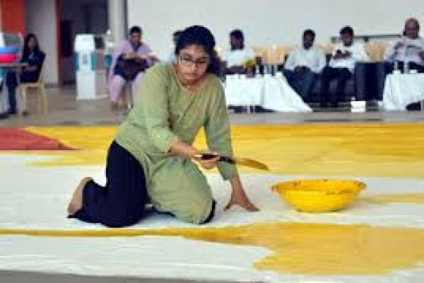 Guinness World Record, Tatineni Sreya Melukis Dengan Rempah-rempah