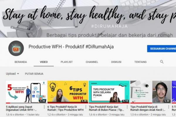 Mahasiswa UMB Bagikan Tips WFH Melalui Channel Youtube