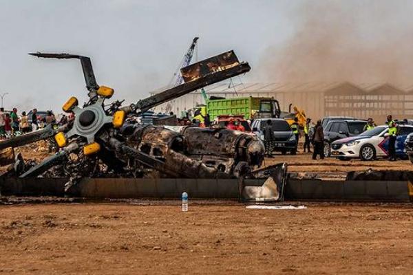 Ternyata, Heli yang Jatuh di Kendal  Dalam Kondisi Baik Sebelum Terbang  