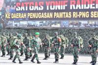600 Personel Yonif 100/PS Amankan Perbatasan RI-PNG