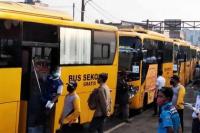    Bus Bantuan Berhasil Urai Kepadatan Penumpang di Stasiun Bogor