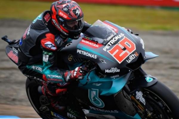 Sempat Jatuh, Quartararo Tercepat di Sesi Latihan FP2 GP Inggris