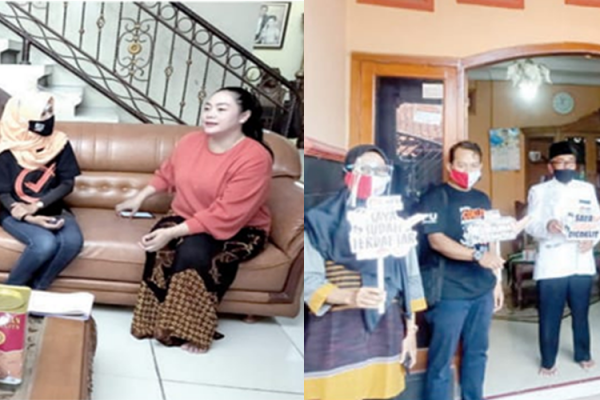 Datangi Tokoh Yang Dikenal Masyarakat, KPUD Solo Proses Coklit Pakai APD Lengkap
