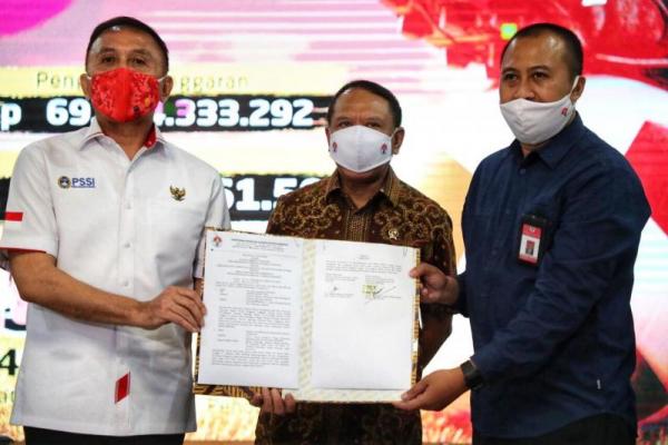 Saksikan Penandatanganan Kerjasama, Menpora: Kewajiban Pemerintah Biaya U-19
