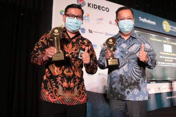 Berprinsip 3P, Bos Food Station Raih  TOP Leader on CSR Commitment 2020