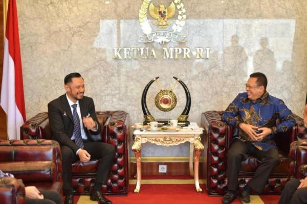Temui AHY, Ketua MPR Ajak Gotong Royong Selamatkan Indonesia