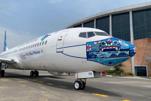 Desain Masker Baru Pesawat Garuda Indonesia