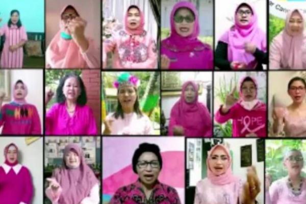 Komitmen Penyintas Kanker Payudara se-Indonesia Jaga Protokol Kesehatan