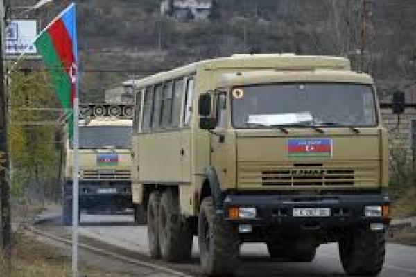  Azerbaijan Kibarkan Bendera di Kota Lachin 