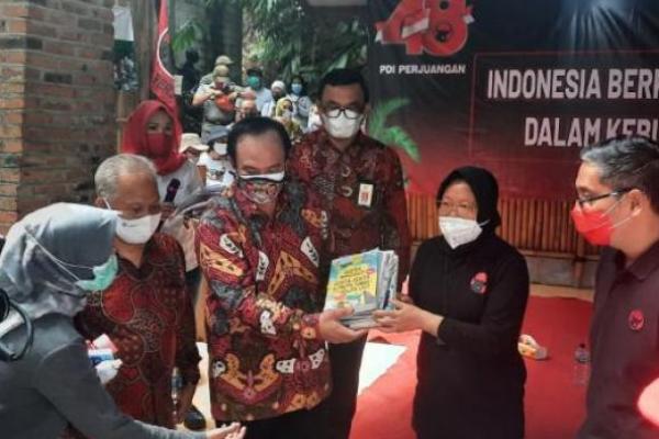 Ribuan Eksemplar Buku Perpusnas Penuhi Koleksi Perpustakaan Mega Ilmu Ciliwung