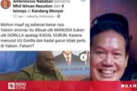 Kena Batunya, Polisi Tangkap Ketua Relawan Jokowi-Maruf, Ambroncius Nababan Atas Kasus Rasial