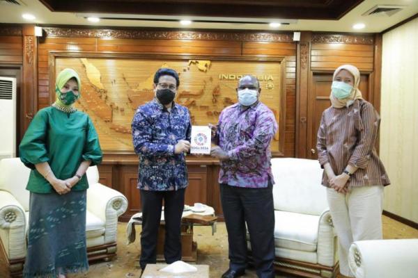 Berkunjung ke Kemendes, Bupati Meki Minta Lepas dari Status Daerah Tertinggal
