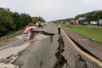 Tol Cipali KM 122 Arah Jakarta Amblas, Jalur di Tutup