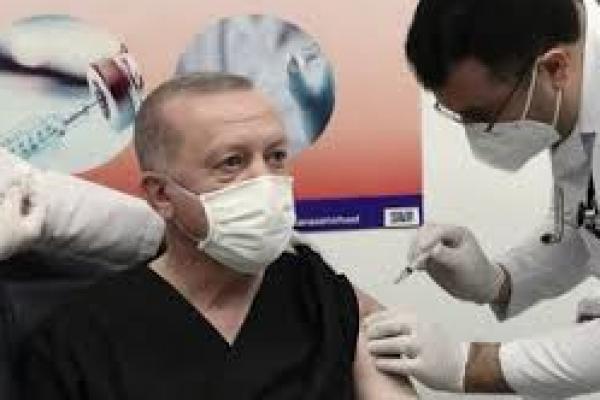 Erdogan Terima Dosis Kedua Vaksin Covid-19