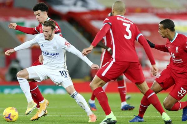 Leicester Tundukan Liverpool 3-1