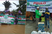 Relawan Korban Banjir Beratribut FPI Dibubarkan Polisi