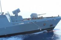 Kapal Perang Indonesia dan  Bangladesh Ltihan Bersama di Perairan Lebanon