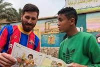Mirip Lionel Messi, Pria Mesir Sukses Hibur Anak-anak Yatim Piatu