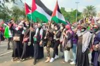 Aksi Bela Palestina Digelar Ratusan Masa Di Depok