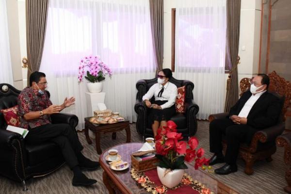 Bertemu Rektor UNUD, Fadel Muhammad Berharap Mahasiswa Melakukan Kajian Ilmiah Terkait PPHN