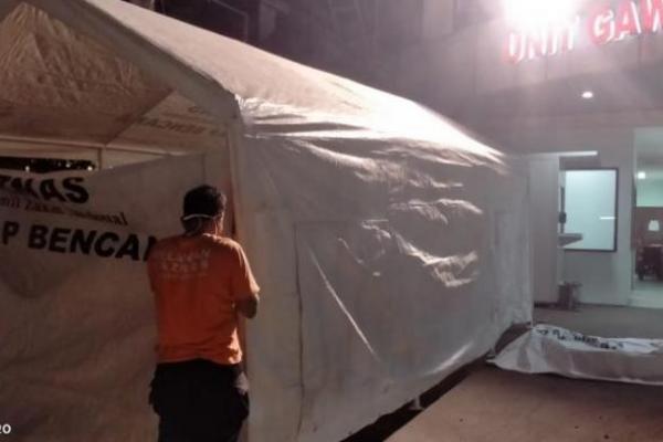 Bantu Penanganan Pasien Covid, Baznas Dirikan Tenda Darurat