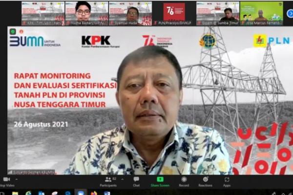  KPK Dorong Akselerasi Sertifikasi Aset Tanah PLN di Provinsi NTT