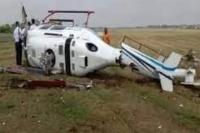 Helikopter Milik Balai Besar Kalibrasi Terguling 