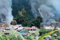 Teroris KKB Papua Bakar Sejumlah Fasum di Distrik Kiwirok