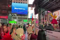 Peluncuran `Cafe Dangdut` di Times Square, New York