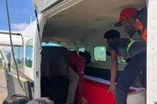 Jenazah Bharada Kurniadi diterbangkan ke Kampung Halamannya 