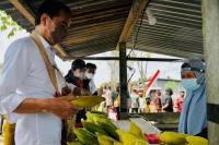 Usai Tinjau Penanaman Jagung, Presiden Jokowi Singgah Nyicip Jagung di Pinggir Jalan 