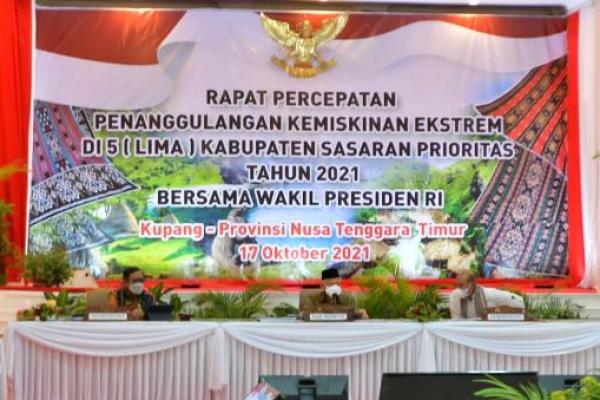   Wapres Minta Gubernur dan Lima Bupati di NTT Perkuat Anggaran Program Atasi Kemiskinan Ekstrem
