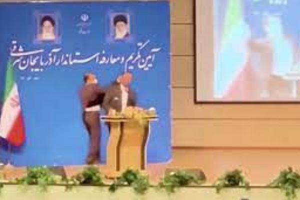 Tentara Menampar Gubernur Baru di Iran Saat Pelantikan