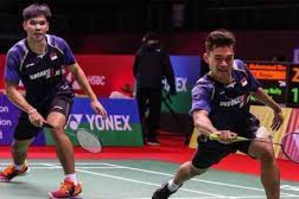 Indonesia Pastikan Gelar Ganda Putra di Final Hylo Open 2021