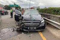 Picu Kecelakaan di JORR, Pengemudi Mercedes Benz E300 Jadi Tersangka