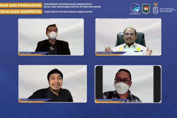 Kemenkominfo-Kemendagri Latih Satpol PP dan Satlinmas Komunikasi Lawan Covid-19
