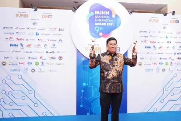  Aktif Berkolaborasi, RNI Raih Dua Penghargaan  BUMN Branding dan Marketing Award 2021