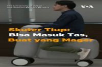 Skuter Tiup: Bisa Masuk Tas, Buat yang Mager