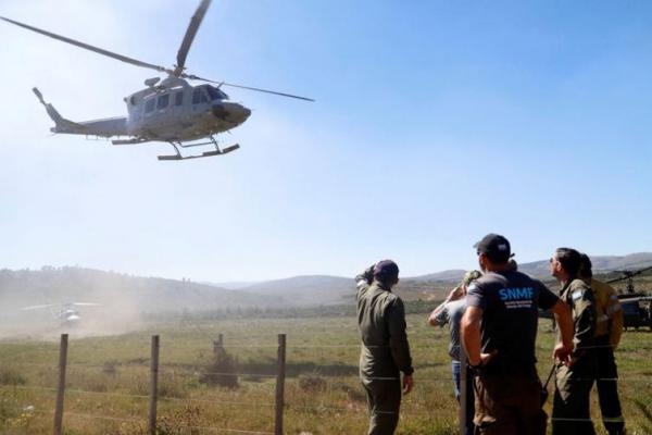Helikopter Pemadam Kebakaran Hutan Terjatuh