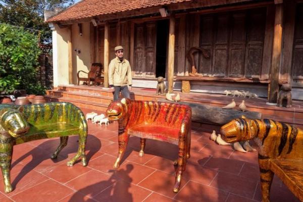 Seniman Vietnam Rayakan Tahun Baru Imlek dengan Ratusan Harimau