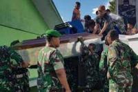 Tiga Prajurit Yang Gugur Dievakuasi ke Timika