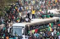Tim Senegal Disambut Bak Pahlawan di Dakar