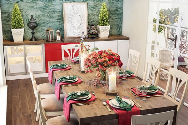 Hari Valentine, 5 Inspirasi Dekorasi Ruang Makan Bertema Kasih Sayang