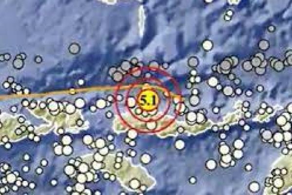 Tiga Kali Gempa Guncang Ruteng, NTT