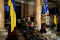 Presiden Ukraina Layani Wawancara dengan Perlindungan Karung Pasir