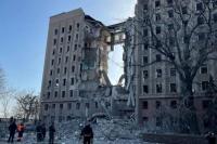 Gedung Pemerintahan Mykolaiv di Ukraina Selatan Bolong Ditembak Roket Rusia