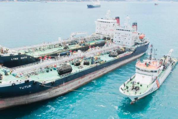 Kemenhub Amankan Empat Kapal Beraktivitas Ilegal di Perairan Batam