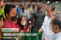 Pedagang di Pasar Bogor Histeris Minta Tolong Jokowi