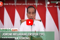 Mulai 28 April, Jokowi Larang Ekspor Minyak Goreng dan CPO